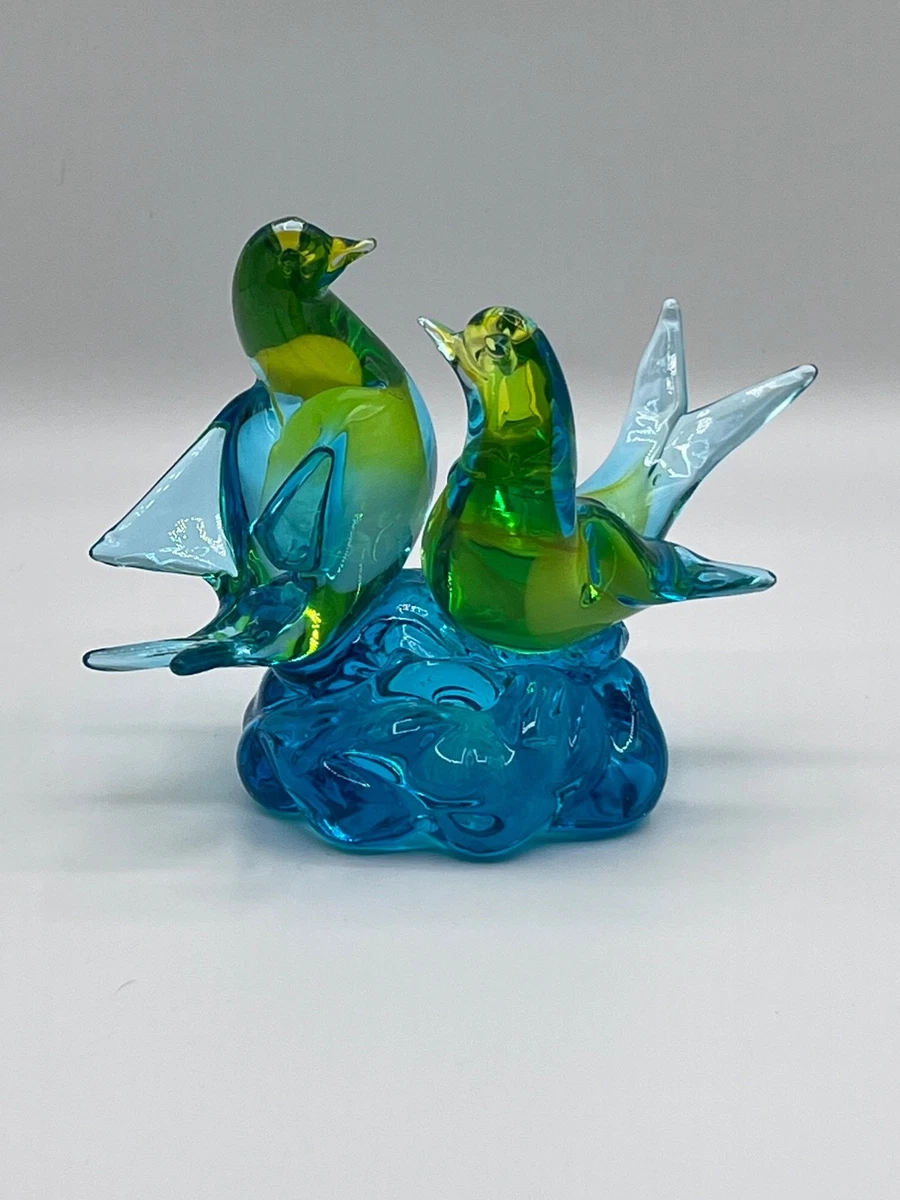 Maestri Murano ピンク ホワイト 波模様 鳥 工芸品 E871 25+ Murano Love Birds for sale | Updated Oct 2026