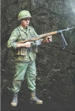 1/35 Resin Figure Model Kit WWII US Army Soldier Unassembled Unpainted