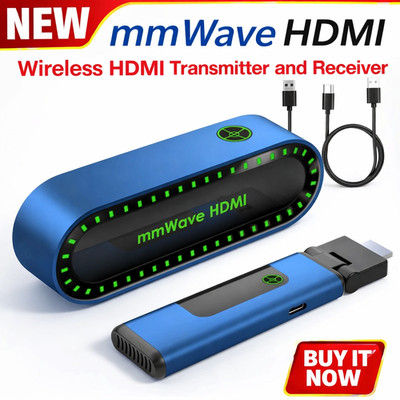 2024 Wireless HDMI Extender 1080P HD Transmitter Receiver Kit Wave H2Pro