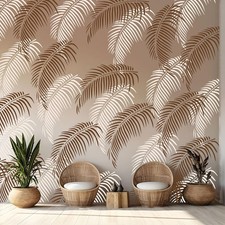 Feather Leaf Wall Stencil 16x24In Reusable DIY Painting Template Home Office