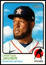 2022 Cristian Javier Topps Heritage BASEBALL #130 Houston Astros