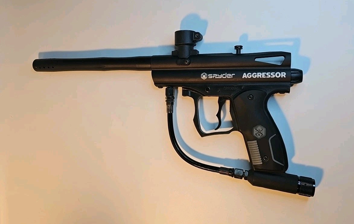 KINGMAN / SPYDER AGGRESSOR PAINTBALL MARKER - BLACK (FOR PAR