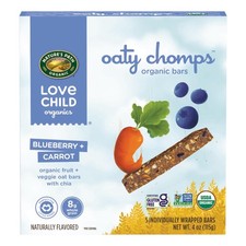 Love Child Organics Oaty Chomps Snack Bars 4 Oz Pack Of 8 Gluten Non-Gmo By