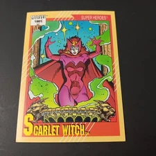 1991 Impel Marvel Comics Super Heroes Scarlet Witch Card # 26