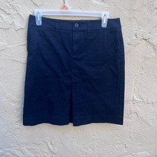 Esprit basic black pleated front skirt sz 4