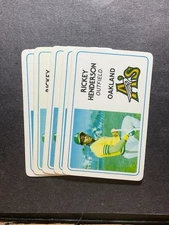 1981 Perma Graphics Rickey Henderson 35 Mint Lot of 5