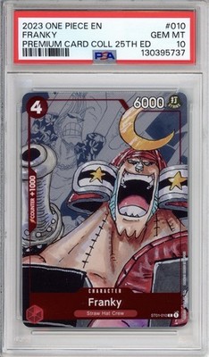 【PSA10】ワンピース 英語 フランキー 1st Anniversary Franky (English Version 1st Anniversary Set) ST01-010 One Piece
