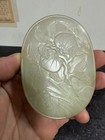 Rare Antique/ Vtg. Chinese Large Jade Carved Belt Buckle — photo 4