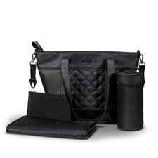 Moon V-Shape Bag Wickeltasche black leather N...