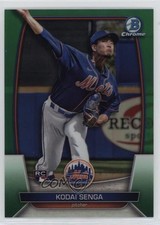 2023 Bowman Chrome Green Refractor 5/99 Kodai Senga #77 12dh