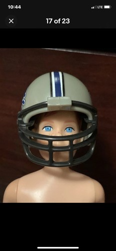 Vtg Ricky Doll DETROIT LIONS Helmet With Jersey Barbie Skipper - Bild 5 von 5