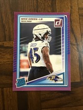 2025 Mike Green Donruss - Rated Rookie #397 Purple Press Proof (RC) Ravens