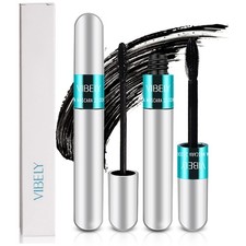 2 Pack 2 in 1 Mascara 5x Longer Waterproof Lash Cosmetics Natural of 2