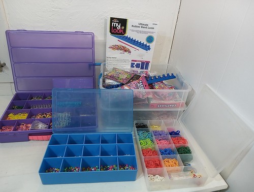 Craft Room Clean Out - Rubber Band Looms, Band, Beads, Storage And Accessories