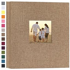 potricher Linen Hardcover Photo Album 4x6 600 Photos Large Capacity for Family