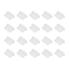 0.4 Inch USB Type A Dust Plug, 20 Pcs Anti Dust Plug Cover Female End, Clear
