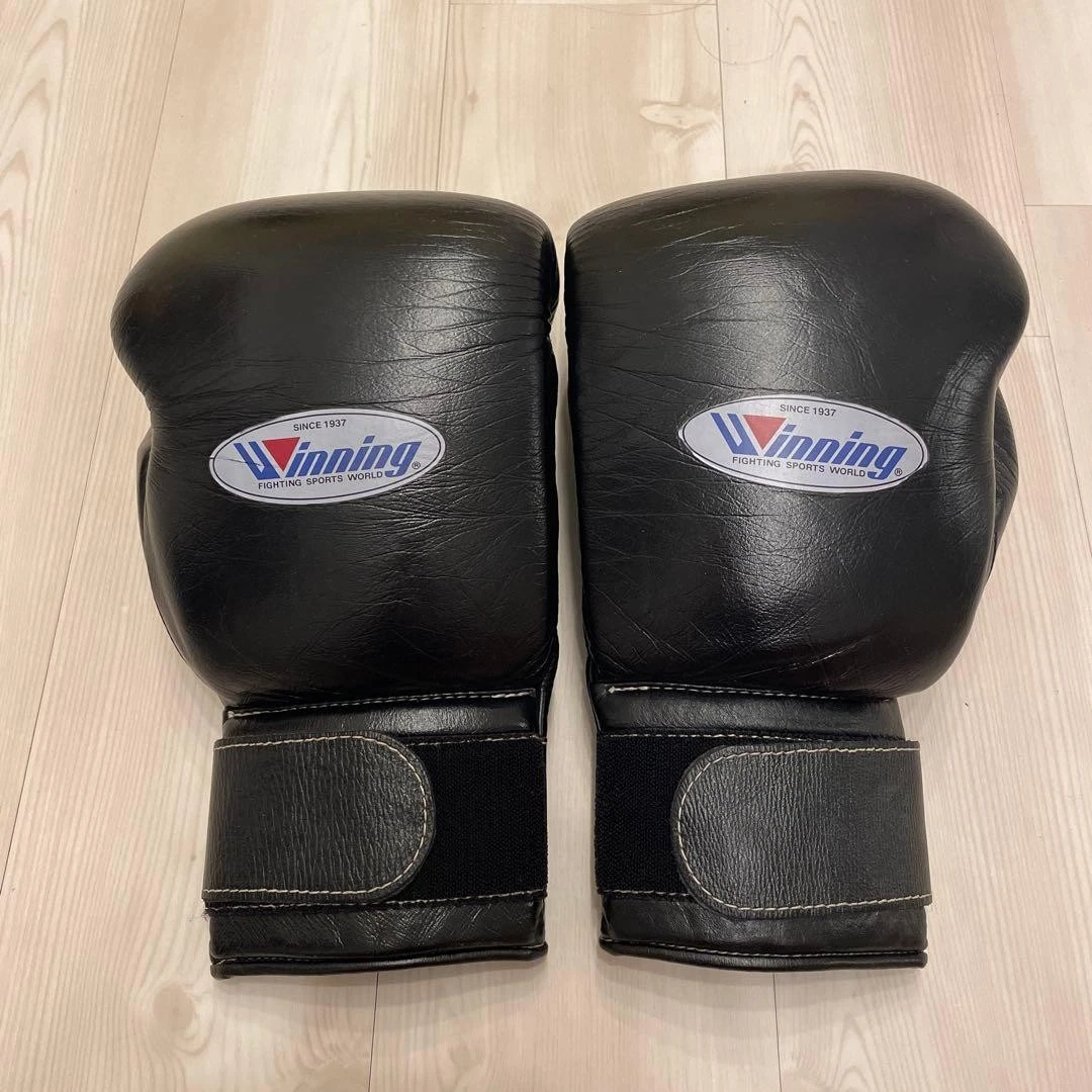 Winning Black 16 oz. Weight Boxing Gloves for sale | eBay
