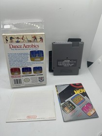 Dance Aerobics (Nintendo NES) Complete CIB + Poster + Box Protector