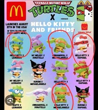 2025 McDonald's Hello Kitty Teenage Mutant Ninja Turtles Happy Meal Toys