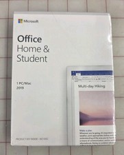 Sealed New Microsoft Office Home Student 2019 ONE Device Key Windows PC Mac