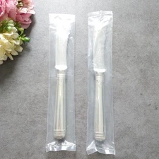 Christofle Malmaison 2pcs Silverplate Flatware Butter Knife Brand New
