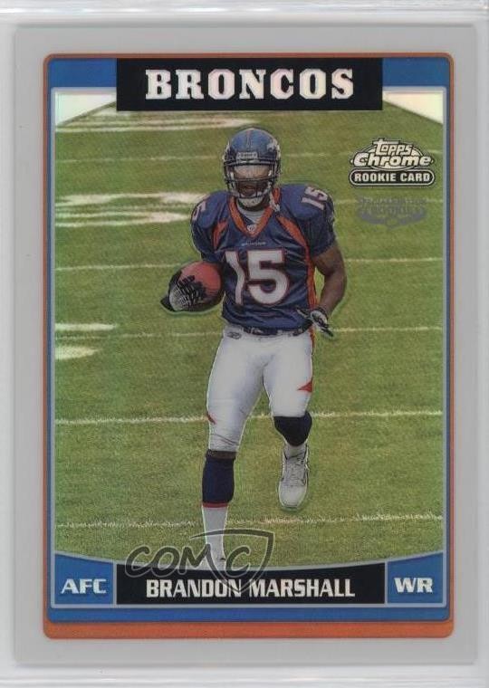 2006 Topps Chrome Refractor Brandon Marshall #263 09vk