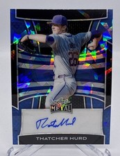 2025 Leaf Metal Baseball Thatcher Hurd Yankees Blue Auto 8/15