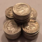 Roll of 50 1950-1964 Silver Roosevelt Dimes - $5 Face Value 90% Silver