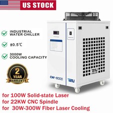 S&A CW-6000 Industrial Water Chiller for 100W Solid-state Laser/22KW CNC Spindle