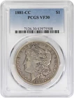 1881-CC Morgan Silver Dollar VF30 PCGS