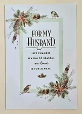 Merry Christmas. For My Husband. Greeting Card Large (+ Envel 8×5.5")