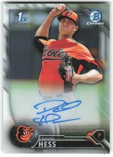 2016 Bowman Chrome CPA-DH David Hess Prospects Autographs Refractor /499 Auto 2