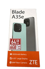 ZTE Blade A35e 64GB – 6.5 Zoll – Android Smartphone – 8 MP Kamera Silber