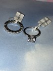 925 Sterling Silver Round CZ Engagement/Wedding Ring Set Prong Size 4.5 — photo 2