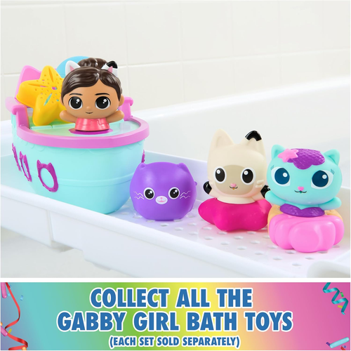 Casa delle bambole Gabby’s: Gabby Cat Bath Squirters, Mercat & Pandy Paws Toddle galleggiante - Foto 6 di 8