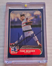 Fleer Tom Seaver #32 Chicago White Sox Autographed Baseball Card V & A COA