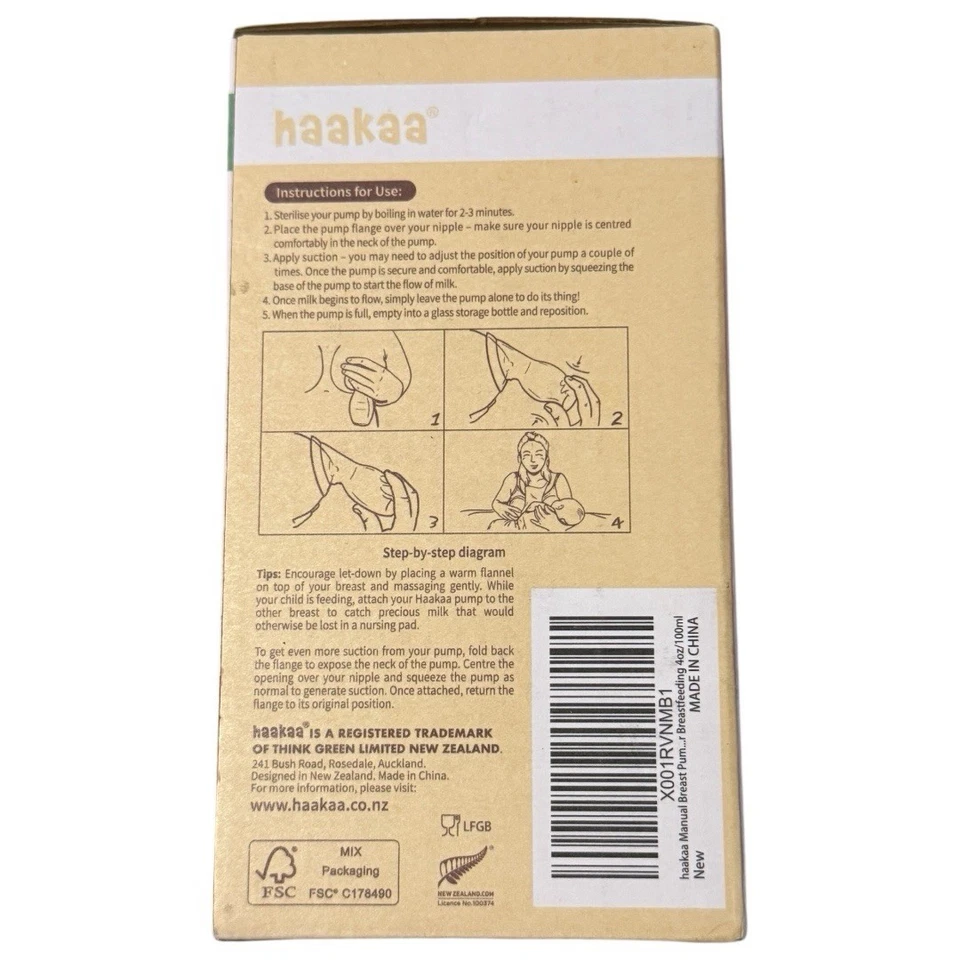 Haakaa Gen. 1 Silicone Breast Pump 4oz / 100ml Portable, BPA Free, Sealed Box - Image 2 of 4