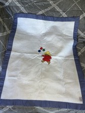 Vintage QUILTEX PADDINGTON BEAR Baby Blanket Quilt