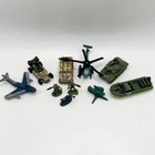 Vintage G.I. Joe MICRO MACHINES Mixed Military Vehicles and Soldiers Lot EUC
