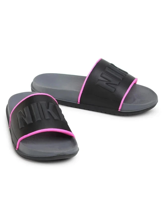 Nike Offcourt BQ4632 004 sandali donna US 8 nero rosa slip on sport Silde