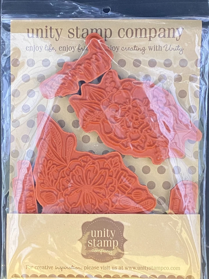 Unity Stamp Co Blossoming Beauty Sentiments Kit Rubber by Holly Hoffman - Image 3 of 4