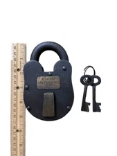 Alcatraz San Francisco Prison Large Padlock Cast Iron Lock Antique Finish 2 Keys