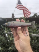 Custom Painted Glide bait slide 185 New MoldPremium Blank JUICY DARK SHAD