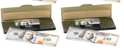 2x Benji King Size $100 Rolling Papers With tips! 20/Lvs/Pk *Fast USA Shipping*