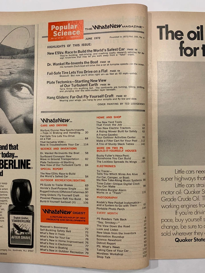 Vintage Magazine: June 1972 - Popular Science - Bucky Fuller’s Hexa-Pent - Image 2 of 4