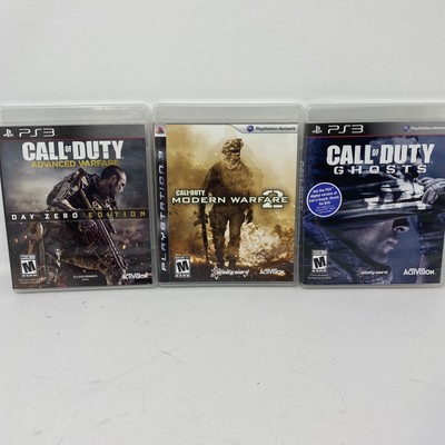 Call of Duty Ghosts MW2 Advanced Warfare (PlayStation 3 PS3) Bundle Lot 3 Games