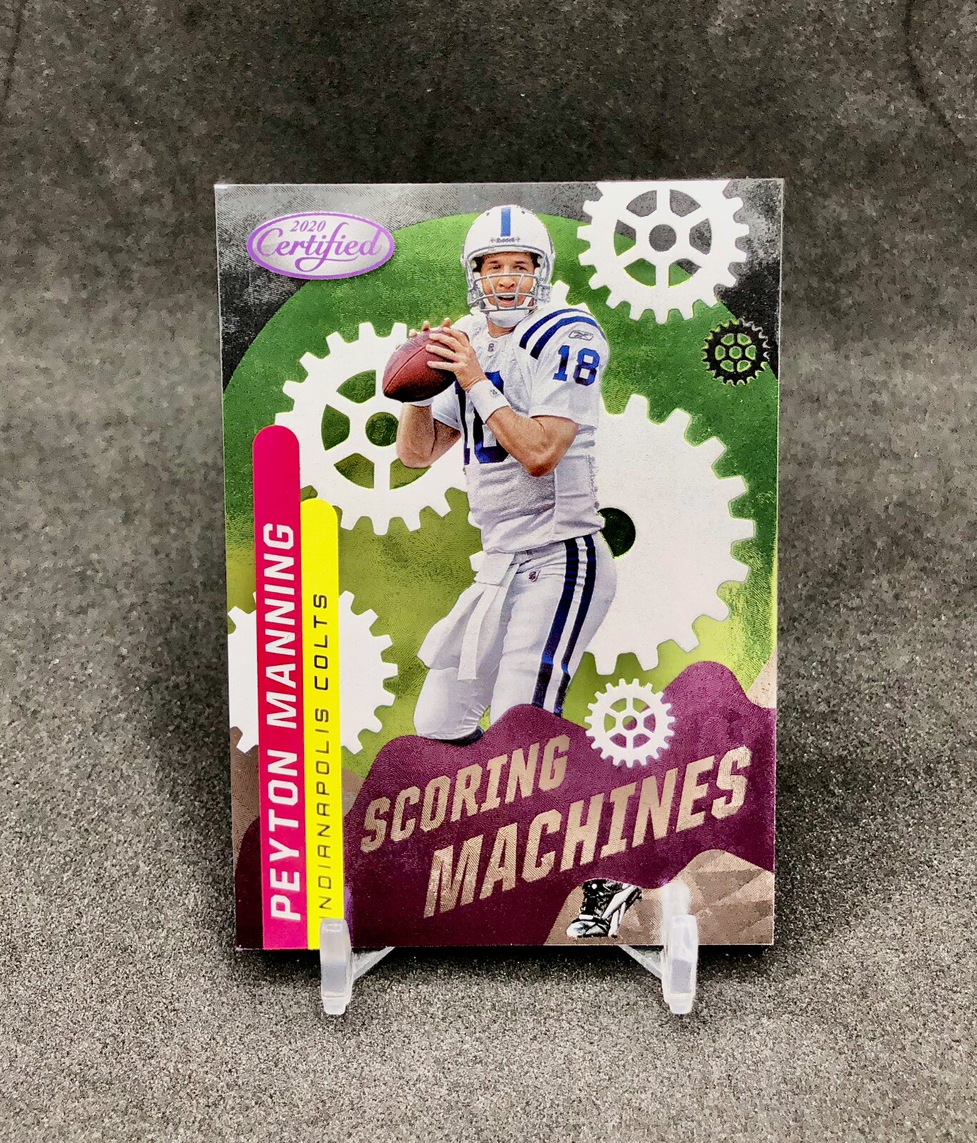 2020 Certified Peyton Manning SCORING MACHINES CASE HIT SUPER SHORT PRINT #SM-15