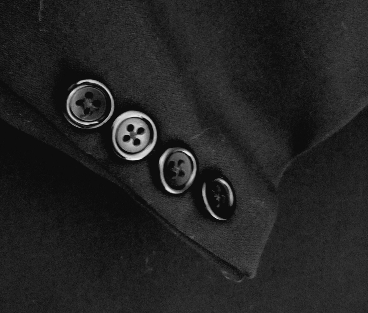 EVAN-PICONE Solid BLACK Lined 2-Button Single Ven… - image 5