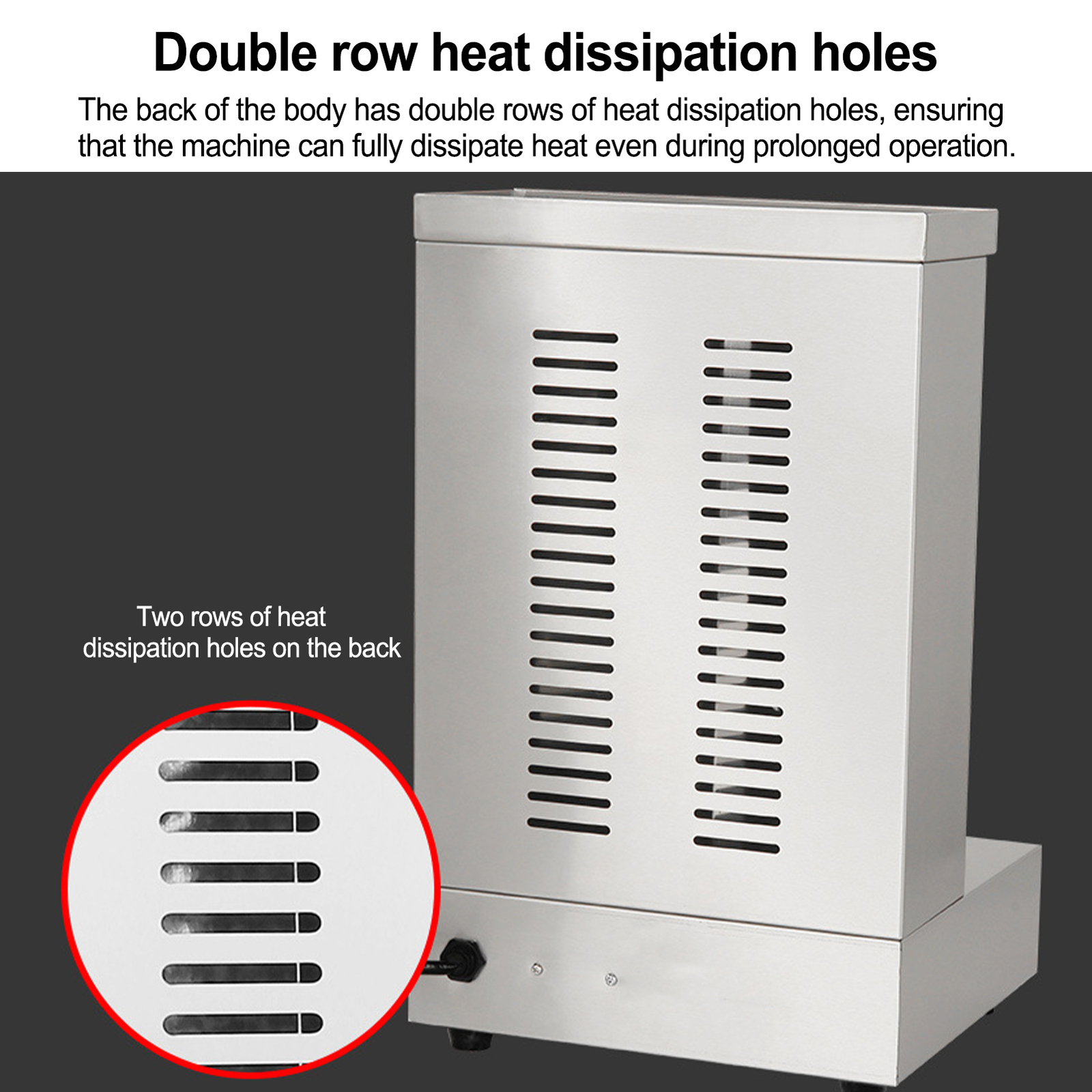 Electric Vertical Broiler, Shawarma Machine Kebab Grill Gyro Rotisserie Oven