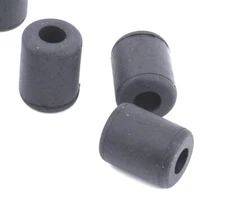 Black Rubber Spacers 1/4″ ID × 1/2″ OD × 5/8″ Thick – Bushings Mounts Washers